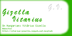 gizella vitarius business card